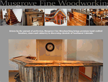 Tablet Screenshot of musgrovefinewoodworking.com